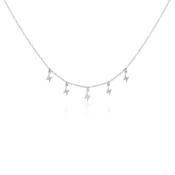 Histoire d'Or Collier Electra Argent Blanc New
