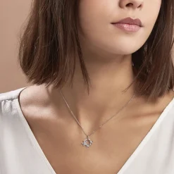 Histoire d'Or Collier Elinia Argent Blanc Oxyde De Zirconium Outlet