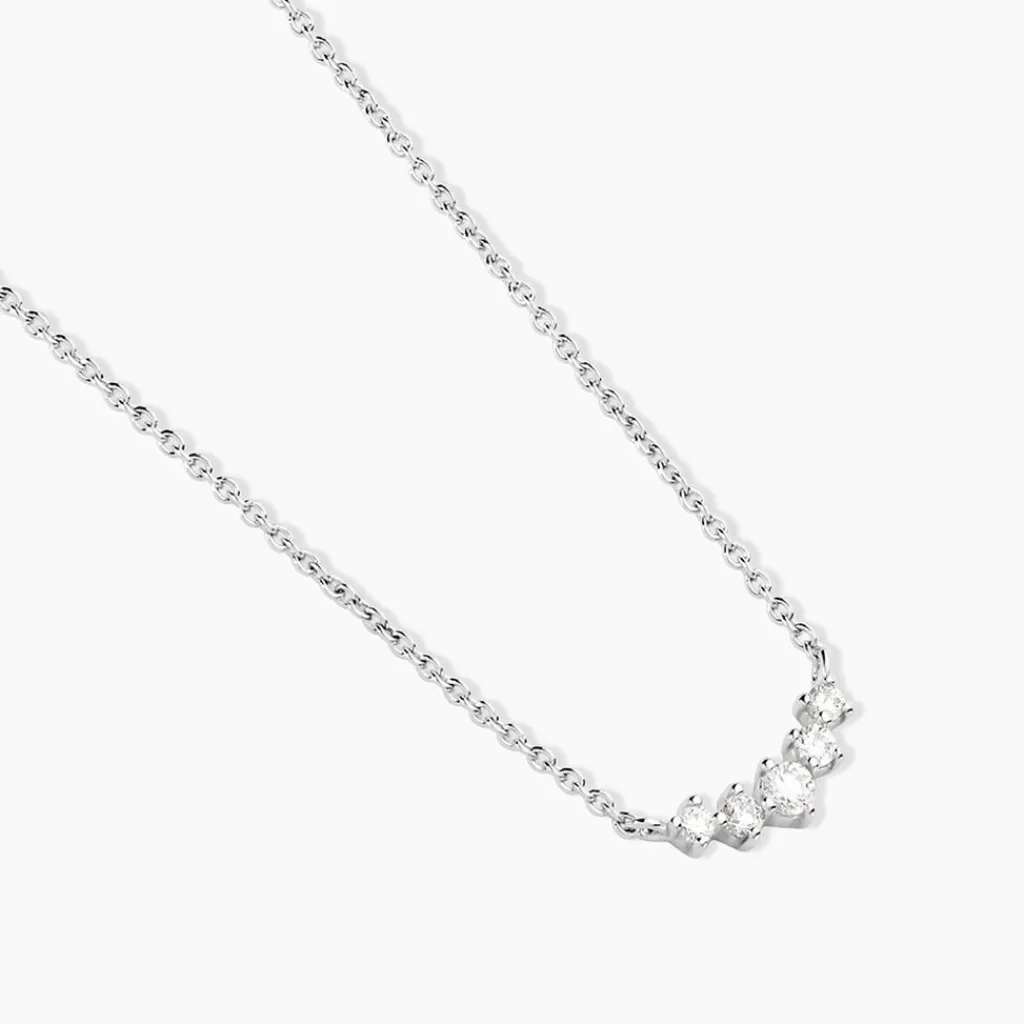 Histoire d'Or Collier Elinore Argent Blanc Oxyde De Zirconium Sale