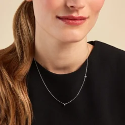 Histoire d'Or Collier Eloa Argent Blanc Oxyde De Zirconium Sale