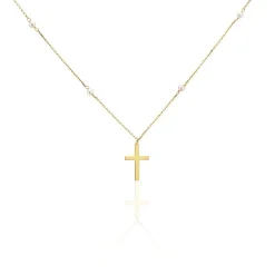 Histoire d'Or Collier Elsabeth Or Jaune Perle De Culture New