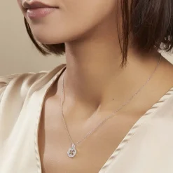 Histoire d'Or Collier Ema Argent Blanc Oxyde De Zirconium Best