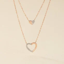 Histoire d'Or Collier Emilia Or Rose Diamant Sale