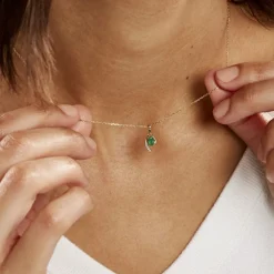 Histoire d'Or Collier Emotion Or Jaune Emeraude Diamant or jaune émeraude Clearance