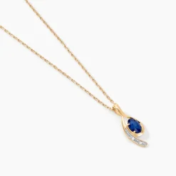 Histoire d'Or Collier Emotion Diamant or jaune saphir Online