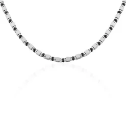 Histoire d'Or Collier Ephrem Acier Bicolore New