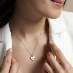 Histoire d'Or Collier Erina Argent Blanc Nacre Oxyde De Zirconium argent blanc nacre blanc Discount