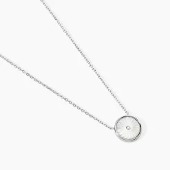 Histoire d'Or Collier Erina Argent Blanc Nacre Oxyde De Zirconium argent blanc nacre blanc Online