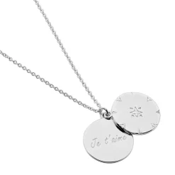 Histoire d'Or Collier Erinna De Zirconium argent blanc oxyde Discount