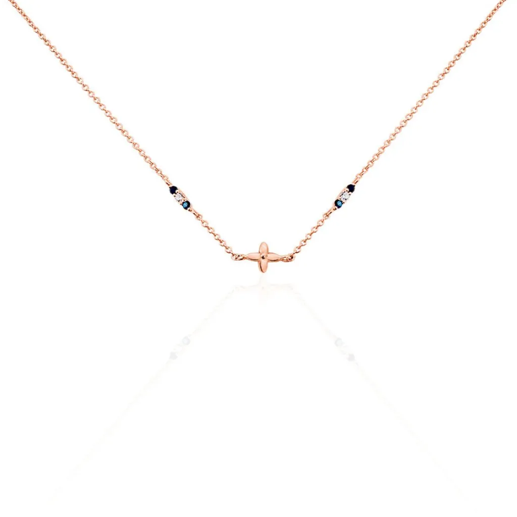 Histoire d'Or Collier Esia Argent Rose Oxyde De Zirconium Discount