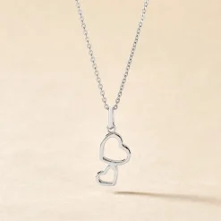 Histoire d'Or Collier Estina Argent Blanc Best