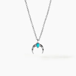 Histoire d'Or Collier Estrid Argent Blanc Turquoise