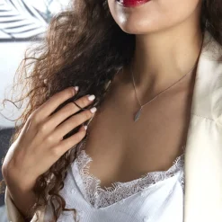 Histoire d'Or Collier Euriell Argent Blanc Hot