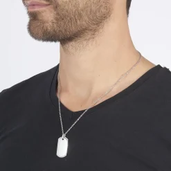 Histoire d'Or Collier Eutrope Acier Blanc