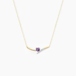 Histoire d'Or Collier Eva Or Jaune Amethyste Et Oxyde De Zirconium or jaune amethyste violette Hot