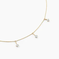 Histoire d'Or Collier Falling Star Or Jaune Oxyde De Zirconium Clearance
