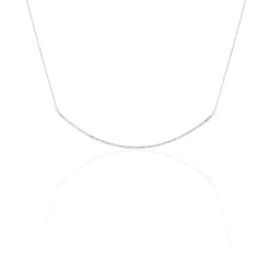 Histoire d'Or Collier Fanchette Or Blanc Diamant Online