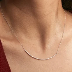 Histoire d'Or Collier Fanchette Or Blanc Diamant Online