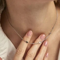 Histoire d'Or Collier Fancy Argent Blanc Outlet