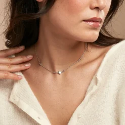 Histoire d'Or Collier Fancy Argent Blanc Hot