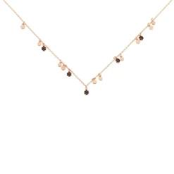 Histoire d'Or Collier Fares Argent Rose Spinelle Hot