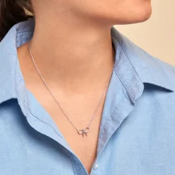 Histoire d'Or Collier Fatim Argent Blanc