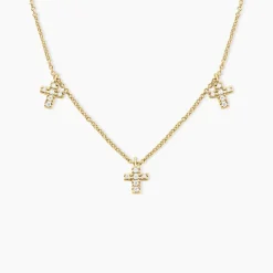 Histoire d'Or Collier Fatos Plaqué Or Jaune Oxyde De Zirconium Best