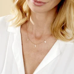 Histoire d'Or Collier Fatos Plaqué Or Jaune Oxyde De Zirconium Best