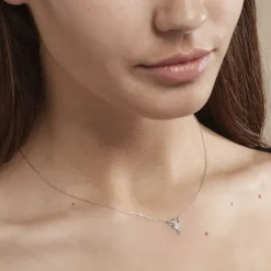 Histoire d'Or Collier Fee Or Blanc Diamant Best