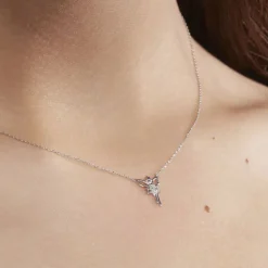 Histoire d'Or Collier Fee Or Blanc Diamant Best