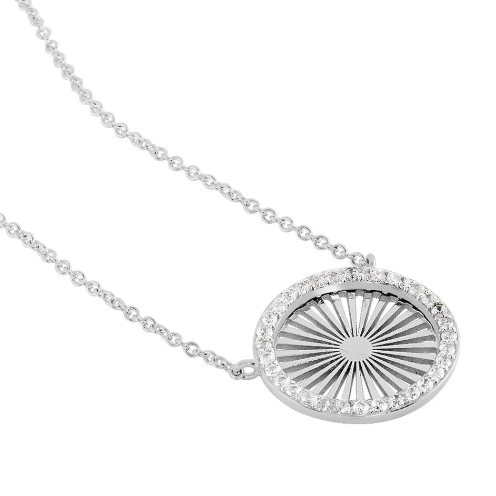 Histoire d'Or Collier Feliz Argent Blanc Oxyde De Zirconium Sale
