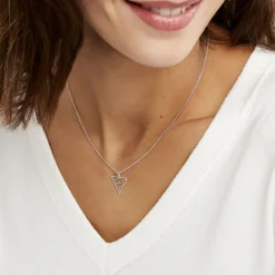 Histoire d'Or Collier Fidela Argent Blanc Sale