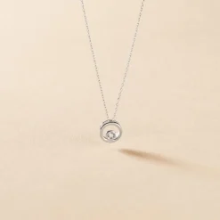 Histoire d'Or Collier Fidelia Or Blanc Diamant New