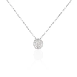 Histoire d'Or Collier Fidjy Argent Blanc Oxyde De Zirconium Sale