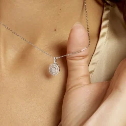 Histoire d'Or Collier Fidjy Argent Blanc Oxyde De Zirconium Sale