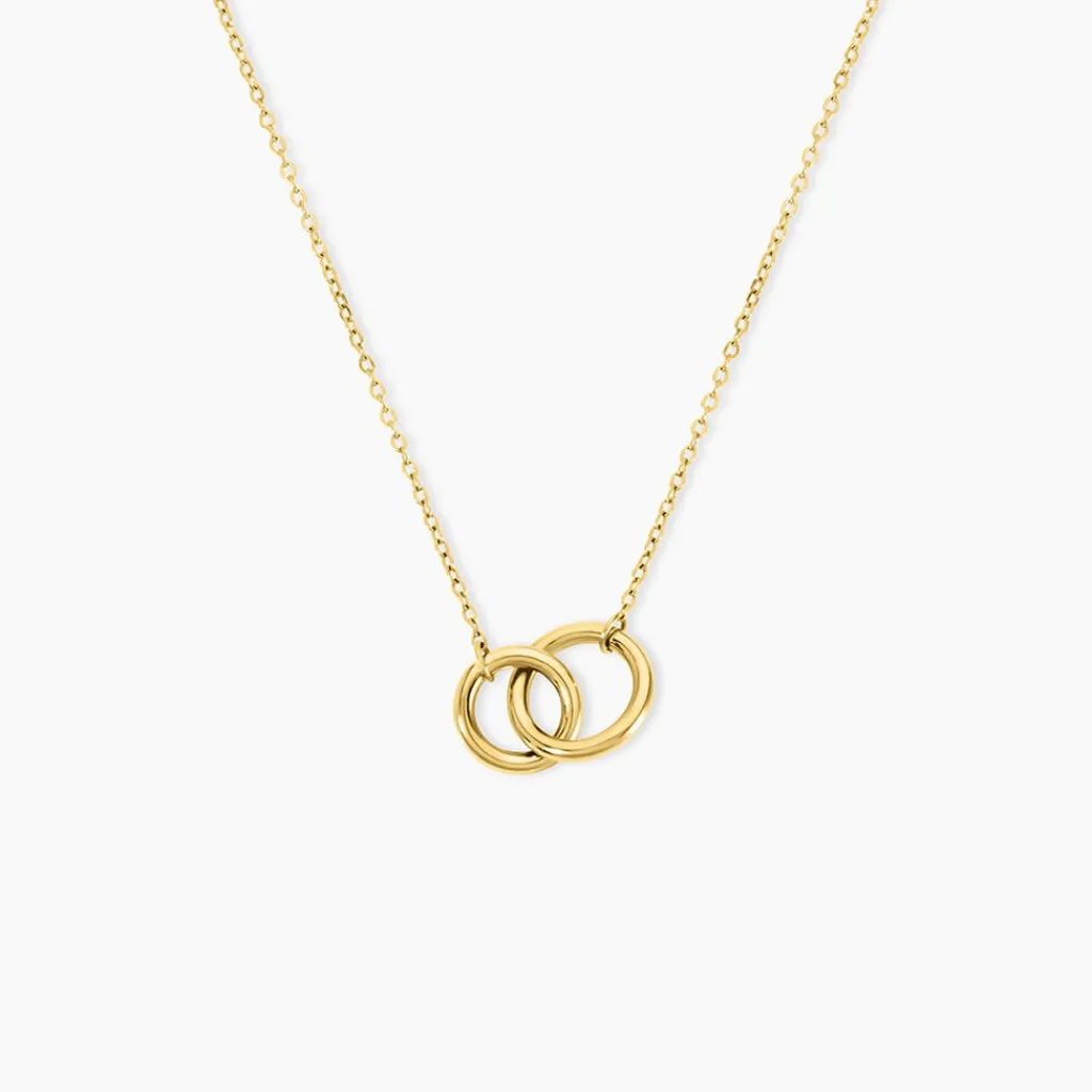 Histoire d'Or Collier Fino Acier Jaune Hot