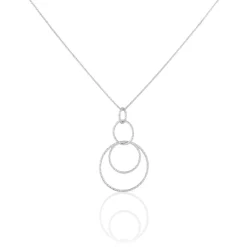 Histoire d'Or Collier Flaura Argent Blanc Discount