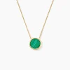 Histoire d'Or Collier Florica Or Jaune Malachite New