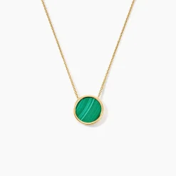 Histoire d'Or Collier Florica Or Jaune Malachite New