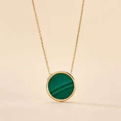 Histoire d'Or Collier Florica Or Jaune Malachite or jaune malachite vert