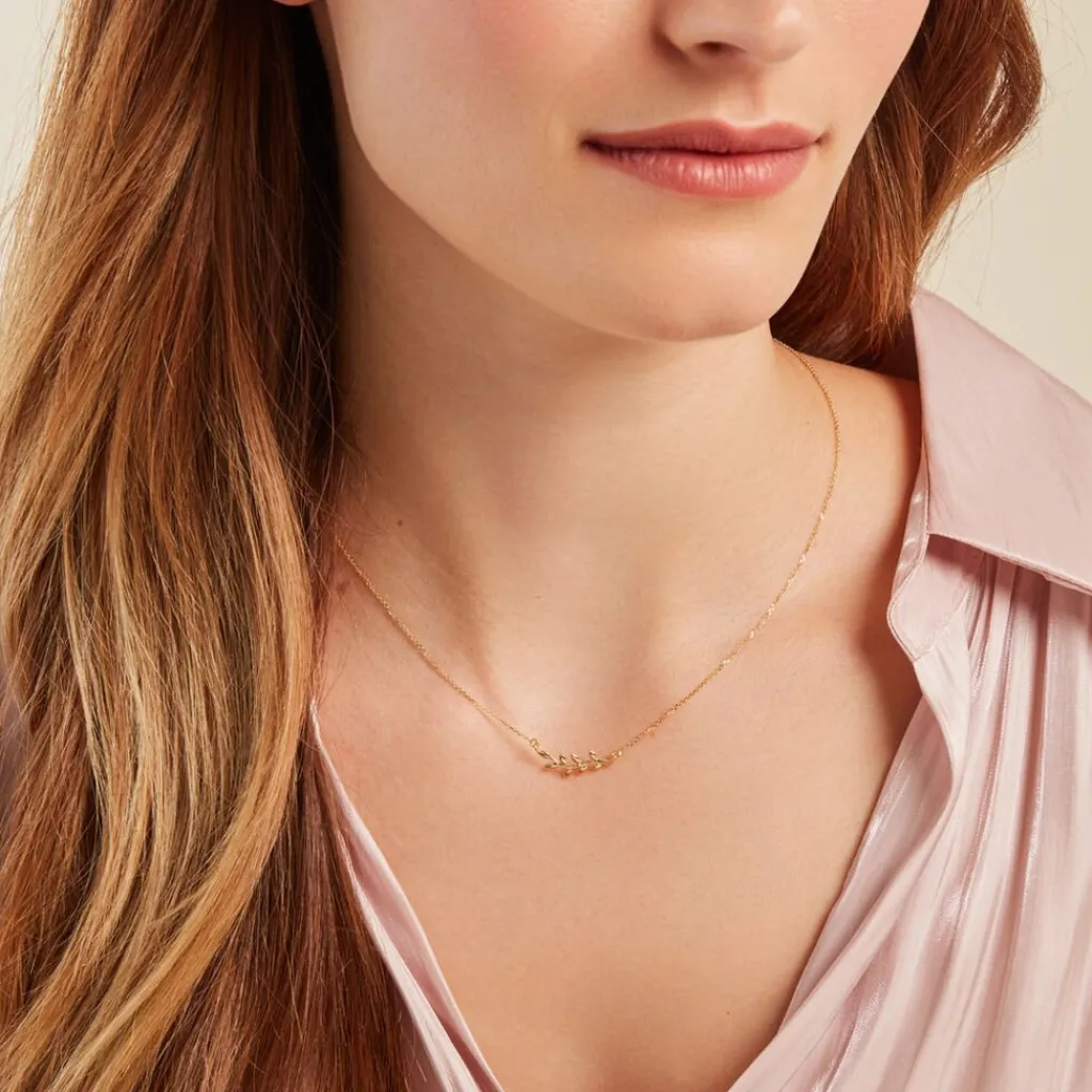 Histoire d'Or Collier Foliora Or Jaune Best