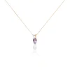 Histoire d'Or Collier Frannie Or Rose Amethyste Et Oxyde De Zirconium