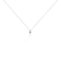 Histoire d'Or Collier Gally Or Blanc Diamant Outlet