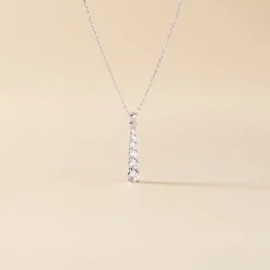 Histoire d'Or Collier Georas Or Blanc Oxyde Outlet