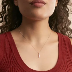 Histoire d'Or Collier Georas Or Blanc Oxyde Outlet