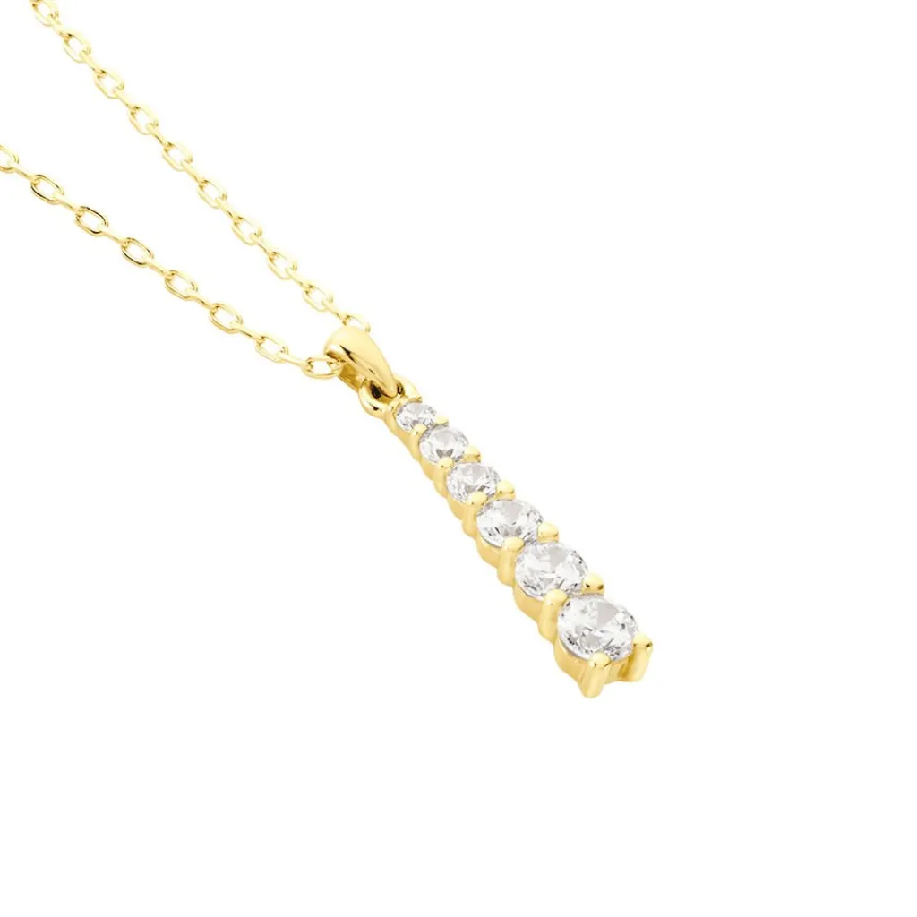 Histoire d'Or Collier Georas Or Jaune Oxyde De Zirconium Clearance
