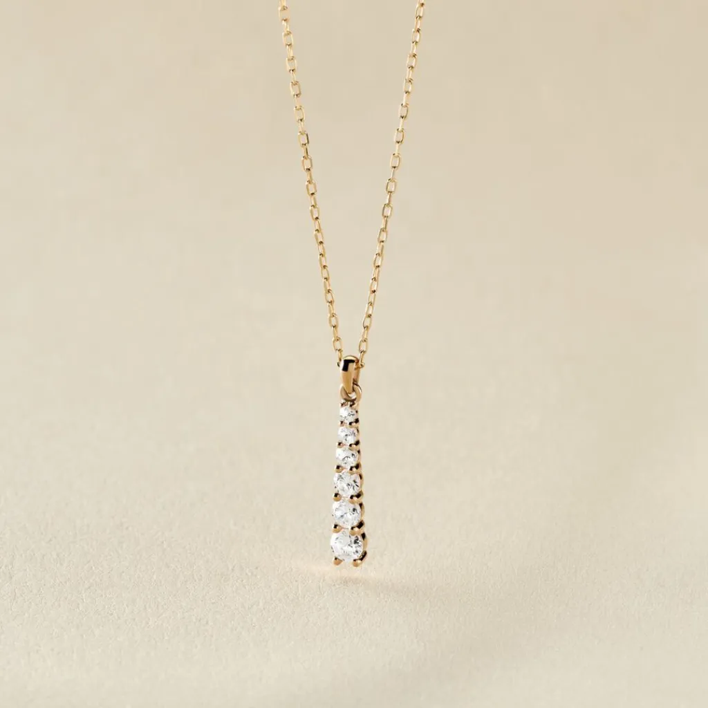 Histoire d'Or Collier Georas Or Jaune Oxyde De Zirconium Clearance