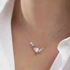 Histoire d'Or Collier Giacobbe Argent Blanc Perle De Culture Best