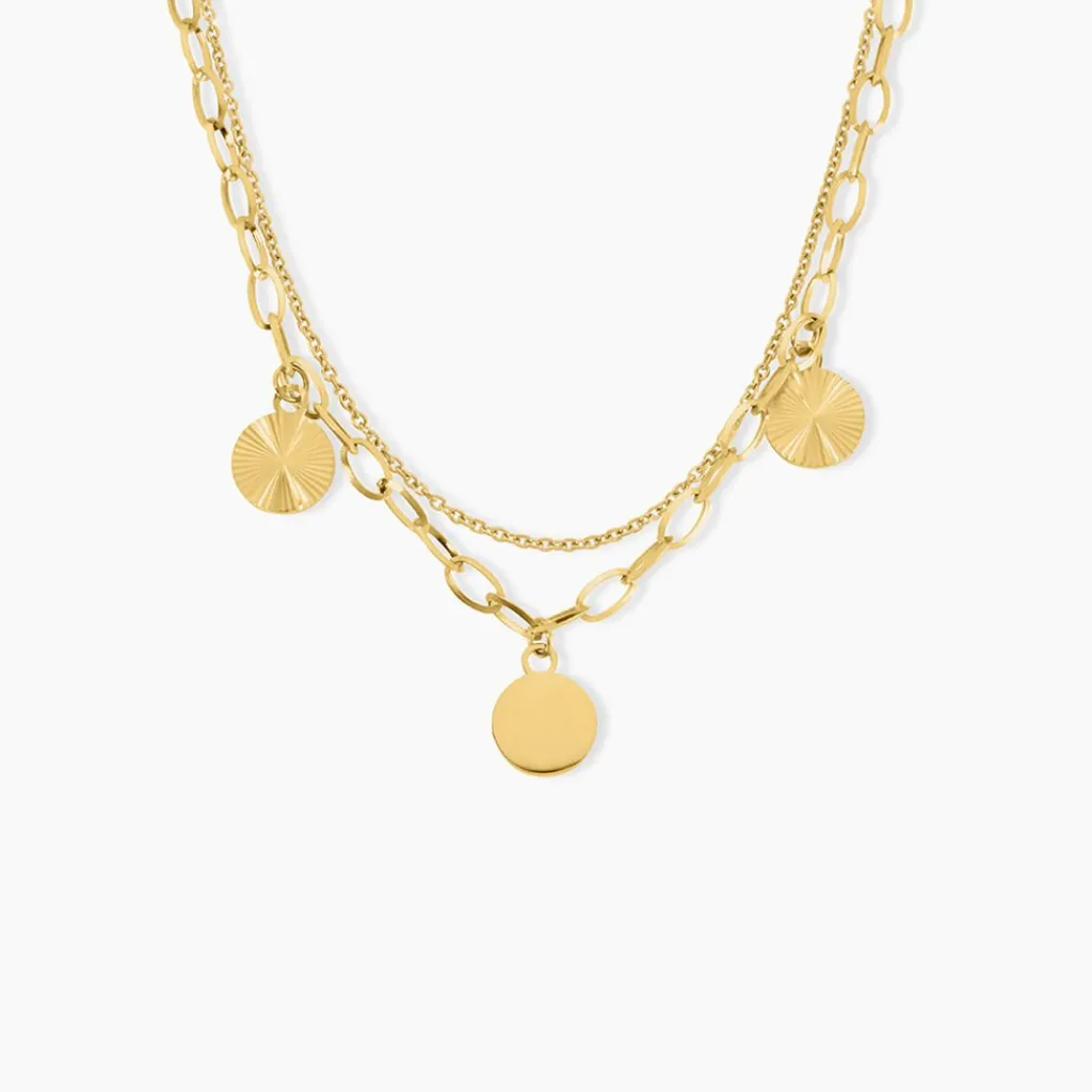 Histoire d'Or Collier Gili Acier Jaune Outlet