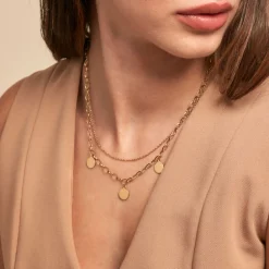 Histoire d'Or Collier Gili Acier Jaune Outlet